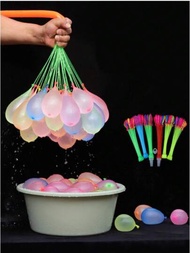 1入組37個鋁質包裝水氣球,夏季戶外水戰必備,隨機顏色