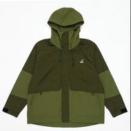 (M號-軍綠色)《不議價不出價》KANGOL 袋鼠 防水外套 防風外套 長袖 風衣 大衣