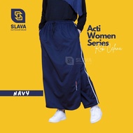 Rok Celana Sport Olahraga Training Muslimah Syari Slava Actiwomen - Navy, M