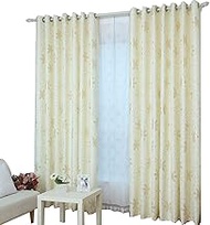Living Room Curtains All Blackout Balcony Bedroom Curtain Fabric 46 inches (Width) × 54 inches (Heig