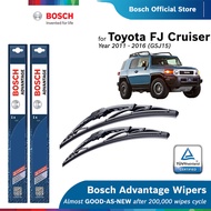 Bosch Advantage U Hook Wiper Set for Toyota FJ Cruiser GSJ15 (16"16"14")