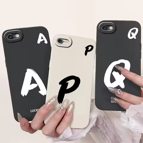 For Apple iPhone 6 6S Plus Case Cute Lucky Letters Cover Shockproof Phone Case For iPhone 6S Plus iP