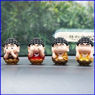 SQ3 4pcs Crayon Shin-chan Action Figure Sakyamuni Nohara Shinnosuke Model Dolls Toys For Kids Gifts 