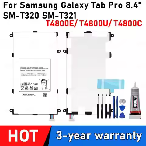 100% New High Quanlity T4800U T4800C T4800E 4800mAh Replacement Battery For Samsung Galaxy Tab Pro 8