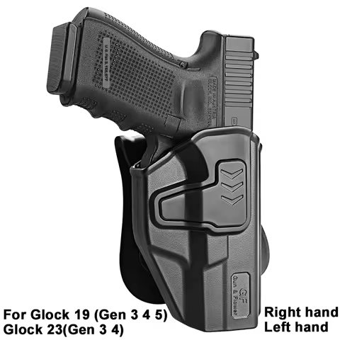Fit For Glock G19,19X (Gen 3 4 5) Glock 23(Gen 3 4),OWB Holsters,Level II Retention 360 Degrees Adju