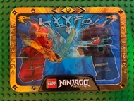 Lego Kai vs. Rox metal box Ninjago Minifigure Set L0002213 / 71843 / 71866 [10-7]