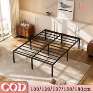 Iron frame bed Simple bed Double metal bed frame Iron queen bed Stainless steel single bed High load-bearing bed frame
