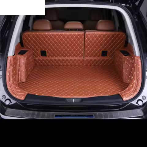 Custom leather car trunk mats for Borgward BX7 2016 2017 2018 2019 5seats 6seats 7seats cargo liner 