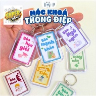 Motivational Message Keychain, Backpack Key Chain, Graduation Gift, Colleague