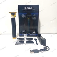 Alat Cukur Rambut KM-1971 Professional Hair Clipper BLACK/GOLD Elektrik Baterai Cas - Hair Clipper Professional Barber Trimmer Wireless Rechargeable - Cukuran Rambut Full Set Original Berkualitas