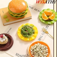 Mini Dinner Plate, 5/7 Layers Plastic Stackable Hamburger Plate Set, Creative Multi-functional Burge