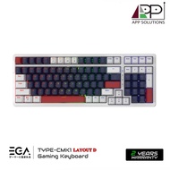 (Free MousePad)EGA KEYBOARD(คีย์บอร์ด)Mechanical Gaming รุ่นTYPE CMK1(Blue,Red Switch)-APP Solution 
