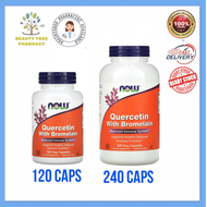 NOW Foods Quercetin with Bromelain 60 / 120 / 240 Veg Capsules