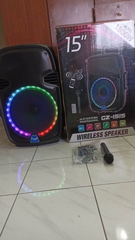 [BOOM BASS]GZ-1515 BLUETOOTH LED 15 INCHES WIRELESS SPEAKER