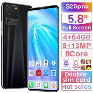 S20 pro  5.8 inch  Smartphone  4GB RAM 64GB ROM  Smart Handphone Mobile Phone  3G/4G Mobilephone