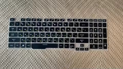 Russian laptop Keyboard Cover for ASUS TUF Gaming A15 TUF506 IV IU FA506 FA506IH FA506II TUF Gaming 