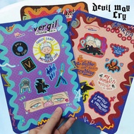 [ MAY CRYDEVIL] Glitter Sticker Pack A5 - READY Dante Vergil Nero/ DMC Fanmerch/