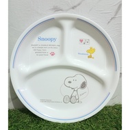 Pre=owned Pre-loved CORELLE x SNOOPY PEANUTS Divided Plate