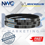 3PK735 MICHELIN Fan Belt Honda Civic AH5 SB4 1.5, Integra DA4/ DA2 1.5 & Toyota Camry SV33 2.0