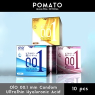 OLO 001 Hyaluronic Acid Long Lasting Delay Condom 0.01mm Ultrathin Dotted Ribbed Condom Kondom