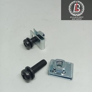 LIP CLAMP BOLT 10 M6 KIP PLATE + BOLT M6X20, JP 1 SET OF BOLT AND BODY STICK NUT M6