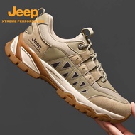 Jeep Jeep Jeep Hiking Daddy Shoes Men Anti-slip Wear-resistant Breathable Hiking Shoes Anti-collisio