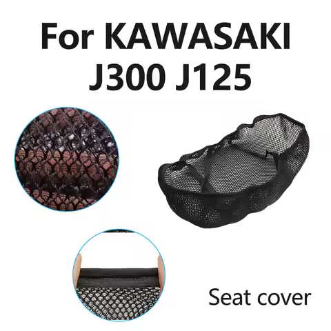 For KAWASAKI J300 J125 300 125 Motorcycle Accessories 3D Mesh fabric Cushion Breathable Waterproof P