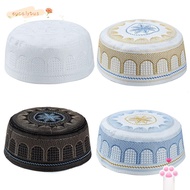 EUCALYTUSMY Muslim Hat Fashion Embroidery Saudi Arabian Musliman Turban
