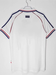 1998 World Cup France Home Blue No. 10 Zidane No. 12 Henry Fans Classic Retro Jersey