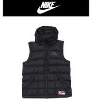 NIKE Basketball Alliance 550 Vest連帽 羽絨背心 可拆式 潑墨 黑色 M