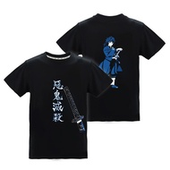 鬼滅之刃 富岡義勇 水柱 短袖上衣T恤 潮流T-shirt (惡鬼滅殺)