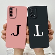 For OnePlus Nord N200 5G Cute Initial Letters Lens Protective Case 1+ Nord N200 5G DE2118 DE2117 Sof