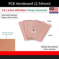 [2pcs] 25x64mm Strip PCB, Printed Circuit Board, Single Sided, 25x64mm, 2.5x6.4cm