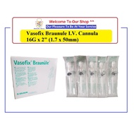 Vasofix Braunule IV Cannula Luer Lock 16G x 2" (1.7 x 50mm)-50's/box_I.V. Cannula