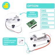 5KG / 20KG / 40KG / 200KG Digital Scale Load Cell Weight Sensor & HX711 Amplifier With Base Tray