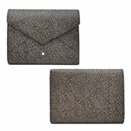 【門市全新現貨】MONT BLANC 萬寶龍信封三折式短夾皮夾(附原廠紙盒、防塵袋)