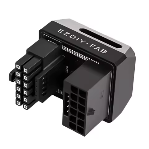 16 Pin GPU Male to Female Power Connector Adapter with 180 Degree Angle for RTX 3090Ti 4070Ti 4080 4