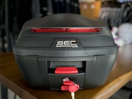 SEC Motorcycle Top Box - Hard Plastic - 29L Liters - Meteorite