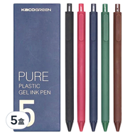 KaCO GREEN PURE 書源 國風中性筆 0.5mm 5支