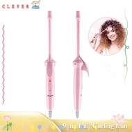 CLEVER Mini Hair Curling Iron, Electric Superfine 9mm Curler Wand, Professional Ceramic Small Crimpi