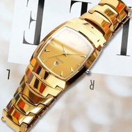 ℡▼ Authentictungsten steel automatic mens watch luminous calendar waterproof watch mechanical watche