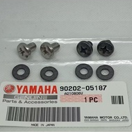 YAMAHA 125Z SCREW & WASHER PLATE (90202-05187) - ( 98907-06008 ) ORIGINAL YAMAHA