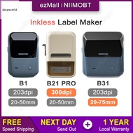 Gleamstrid NIIMBOT Label Maker B1 B21 PRO B31 Portable Bluetooth Inkless Printer for Office Retail B