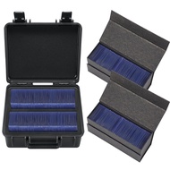 Waterproof Toploader Storage Boxes for 3" x 4" 35PT Rigid Card Holder, Trading Card Case Set Hold 57