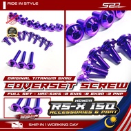 Coverset Screw Titanium HONDA RS-X RSX 150 WINNER X Body Kit Set Skru HRC-5x15 -8  6x15 -8  6x30 -3 