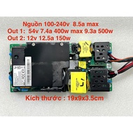 Power Switching Ubiquiti 54V 7.4A 400W max 9.3a 500w / 12V 12.5A 150W . 36v 38v 40v 42v 44v 48v 50v 