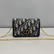 Dior迪奧 老花蒙田迷你woc鏈條包