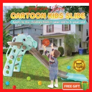 Slide Home Playground Cute Dino Design 130CM Long Slider Indoor &amp; Outdoor / Taman Permainan Papan Gelongsor Kanak Kanak