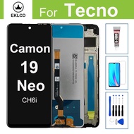 6.8" Display For Tecno Camon 19 Neo CH6i LCD Touch Screen Digitizer Assembly With Frame Repair Parts