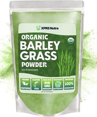 XPRS Nutra Organic Barley Grass Powder - 16 Ounce Premium Barley Powder Rich in Antioxidants, Amino